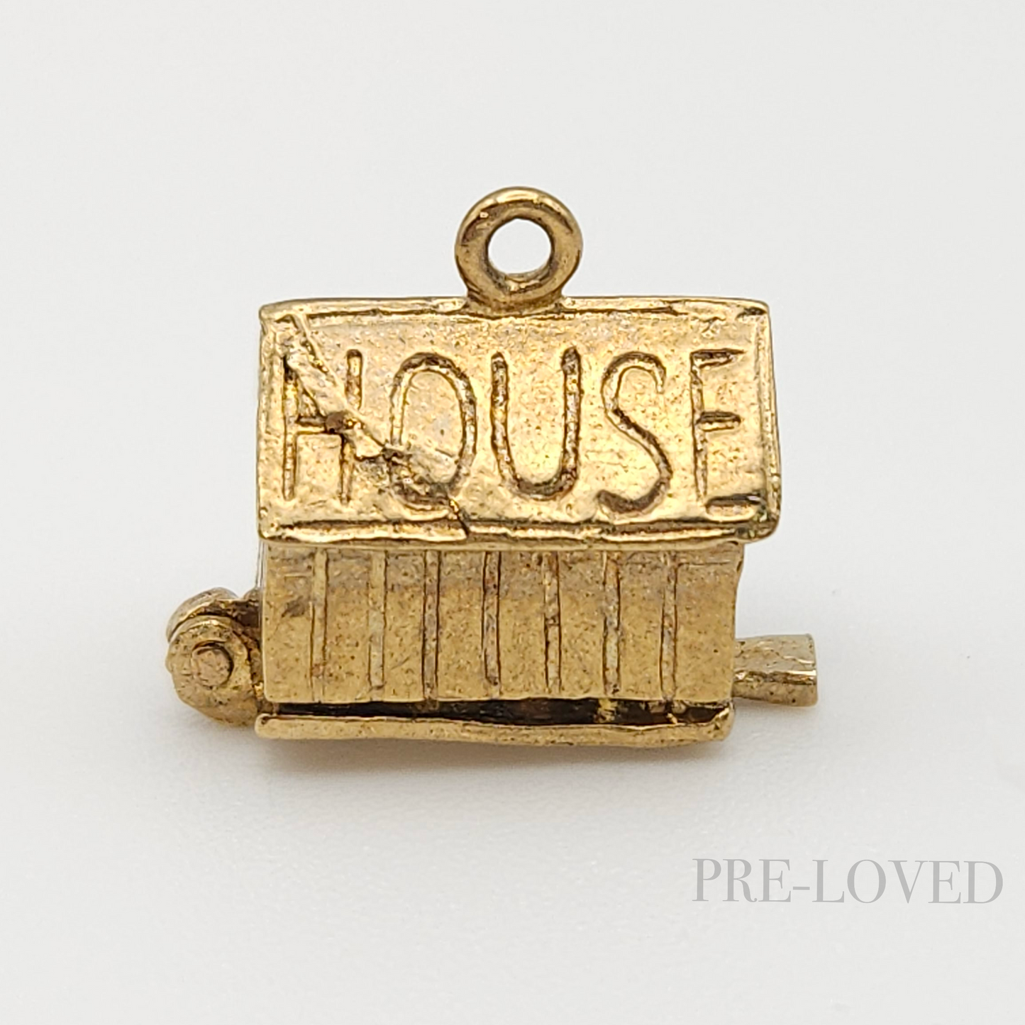 9ct Yellow Gold Dog House Charm