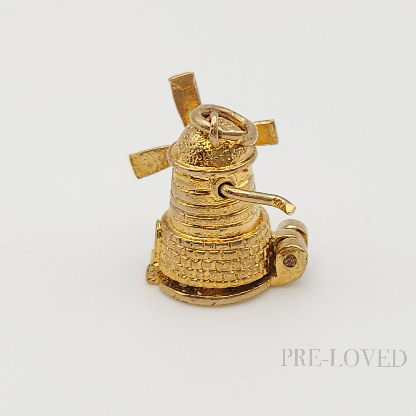 9ct Yellow Gold Windmill Charm