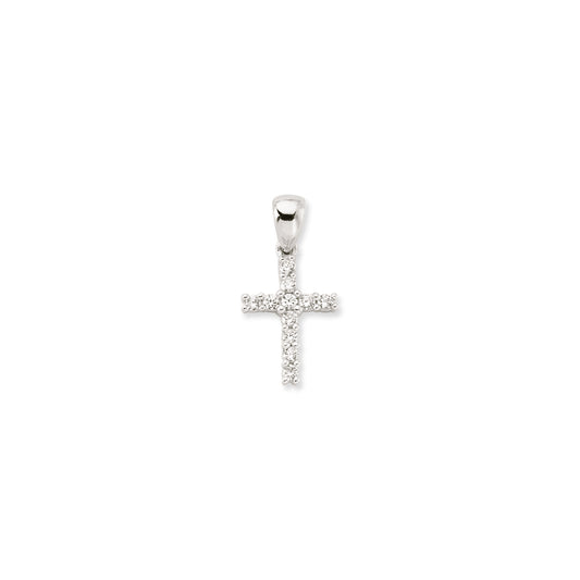 925 Silver Cubic Zirconia Set Cross