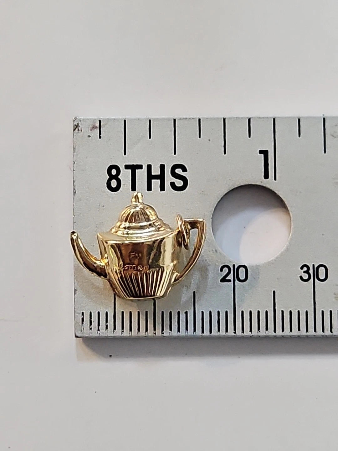 9ct Yellow Gold Teapot Charm Pendant