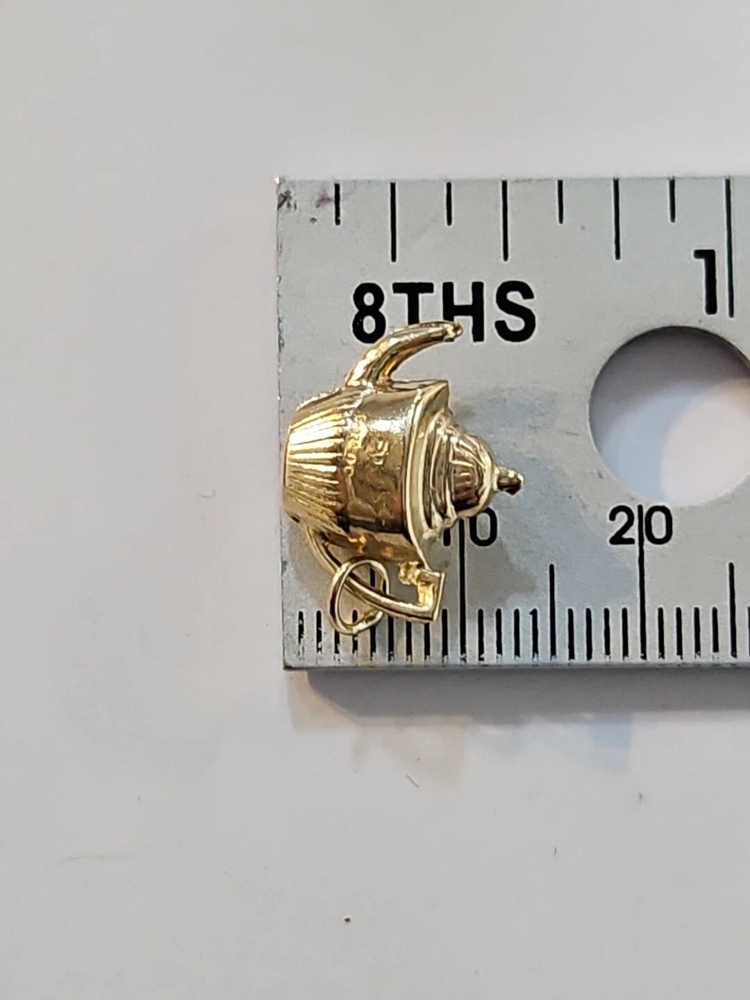 9ct Yellow Gold Teapot Charm Pendant