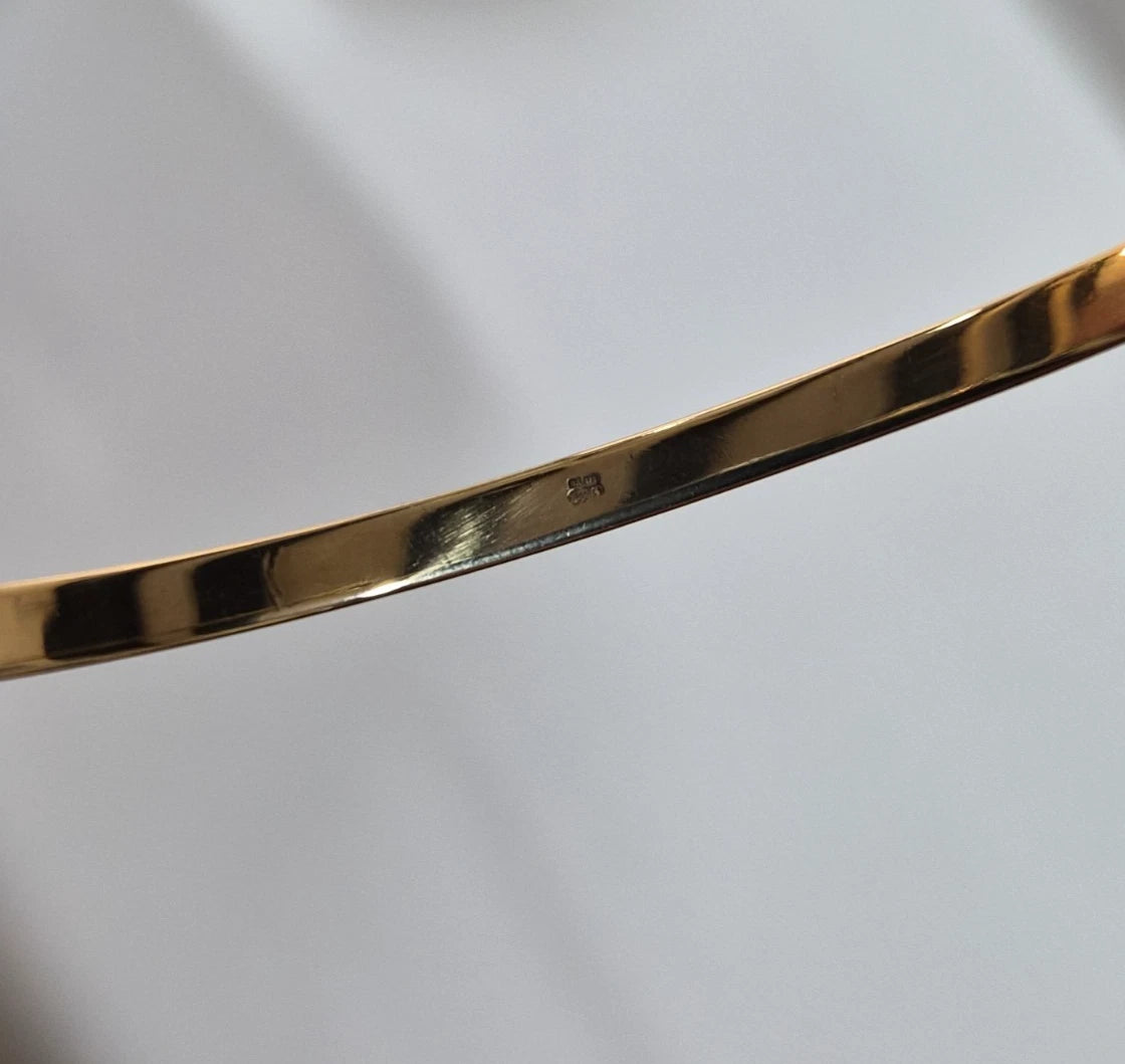 9ct Yellow Gold Torque Bangle