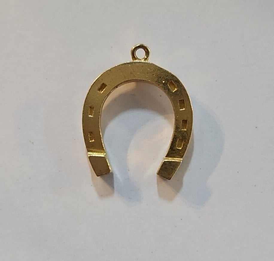 9ct Yellow Gold Horseshoe Pendant