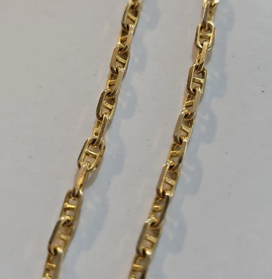 9ct Yellow Gold Anchor Chain, 18 Inches