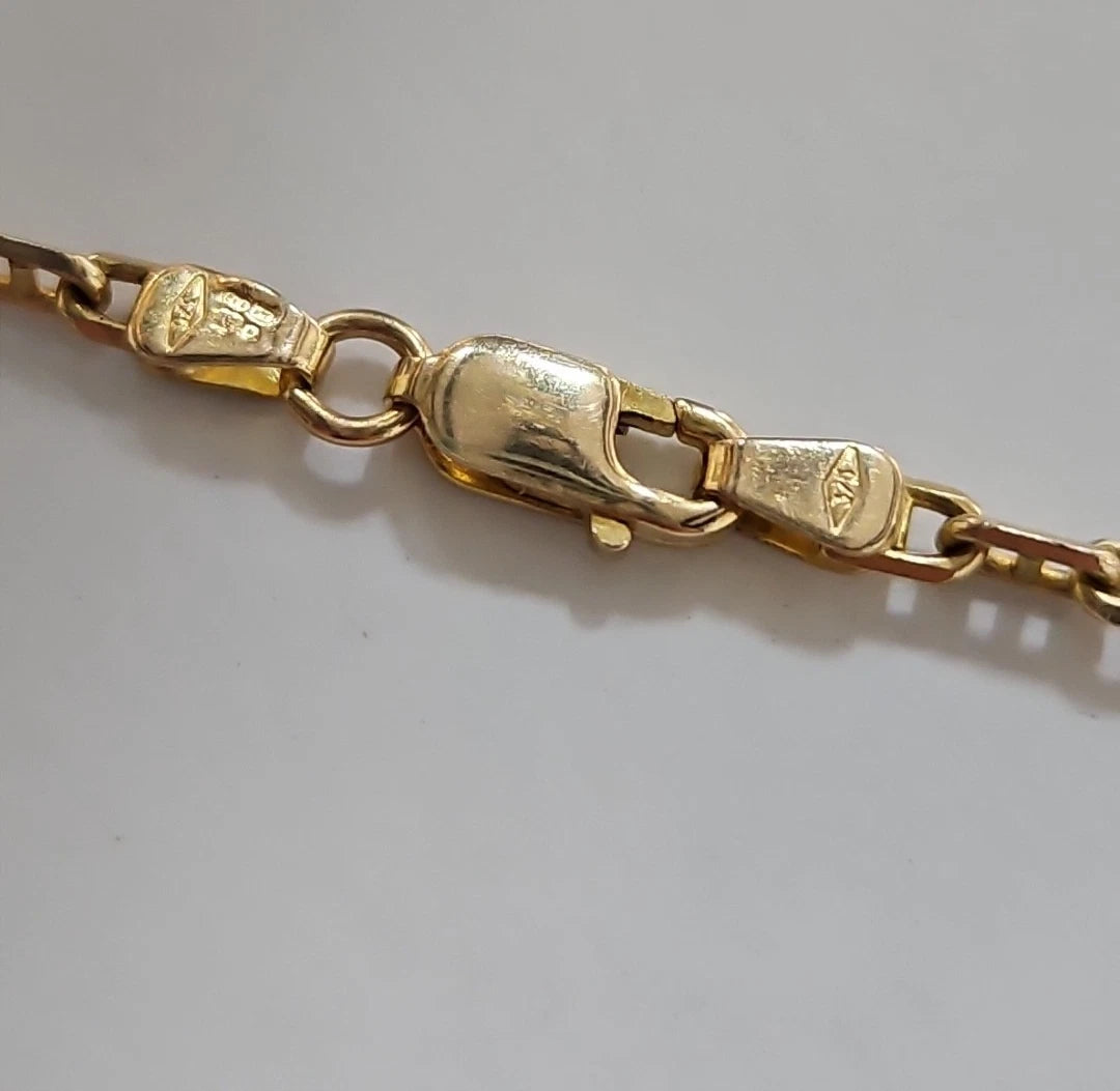 9ct Yellow Gold Anchor Chain, 18 Inches