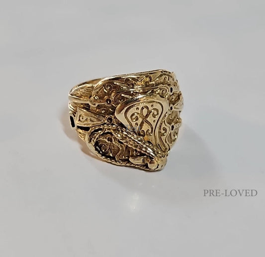 9ct Yellow Gold Saddle Ring