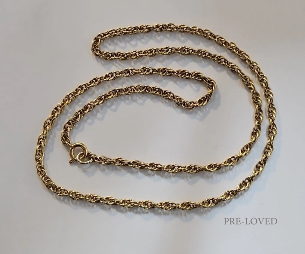 9ct Yellow Gold Prince Of Wales Chain, 20 Inches