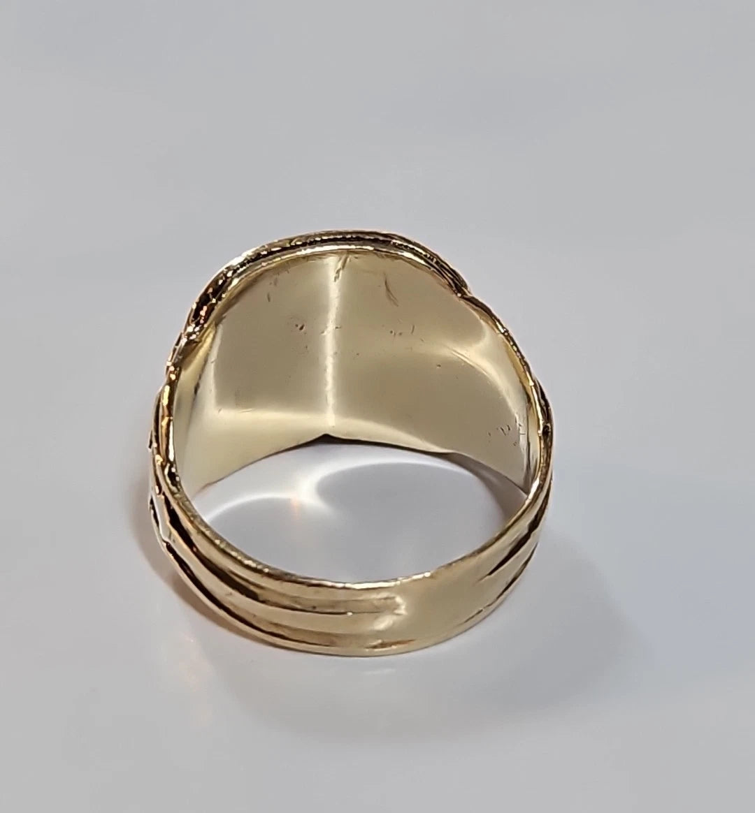 9ct Yellow Gold Saddle Ring