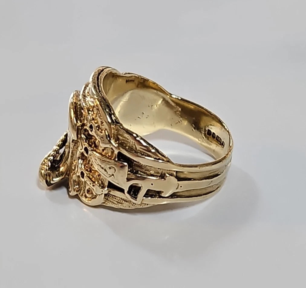 9ct Yellow Gold Saddle Ring