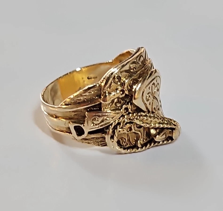 9ct Yellow Gold Saddle Ring