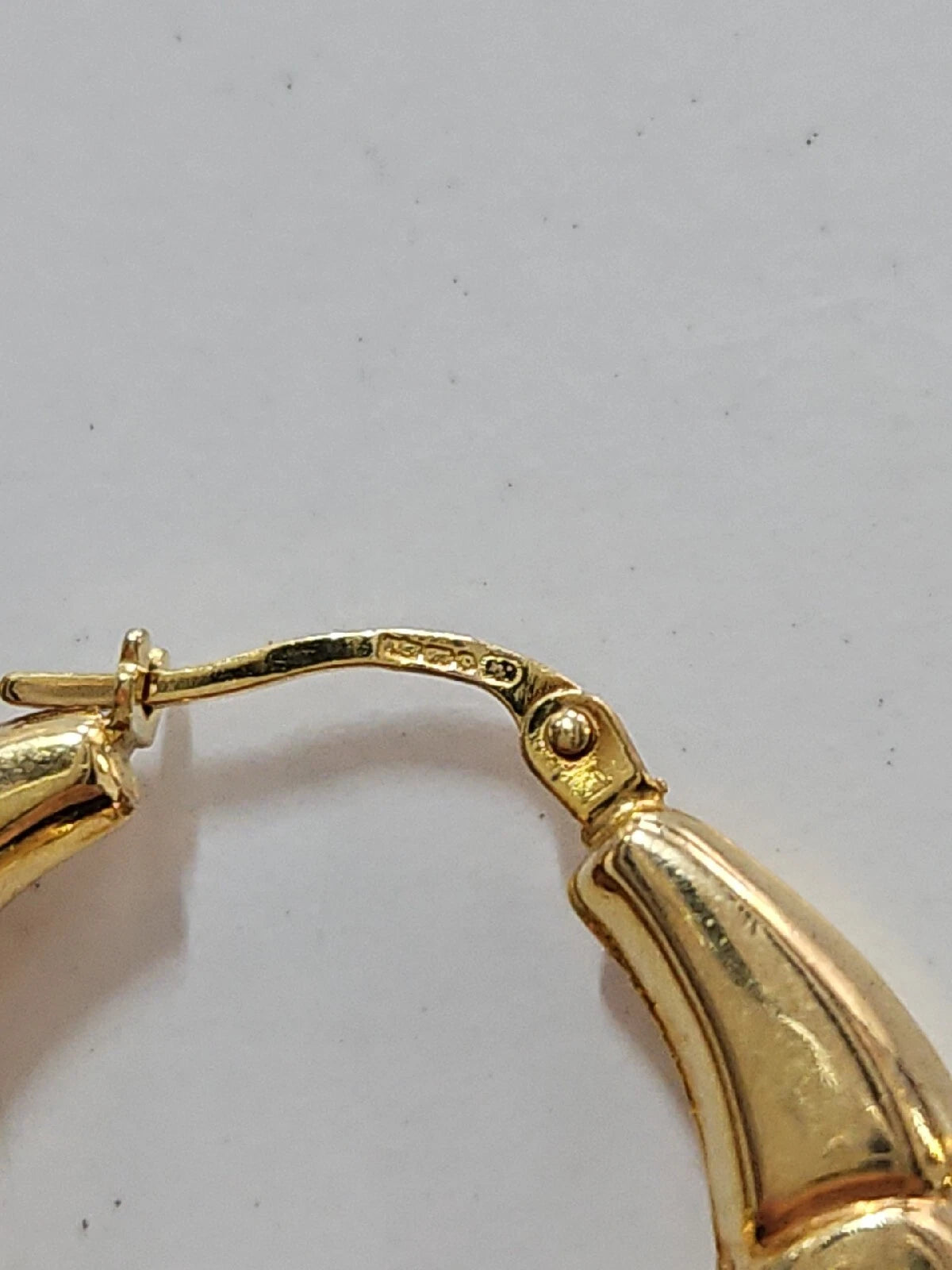 9ct Yellow Gold Patterned Hoops