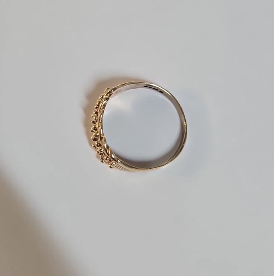 9ct Yellow Gold Keeper Ring, Size W