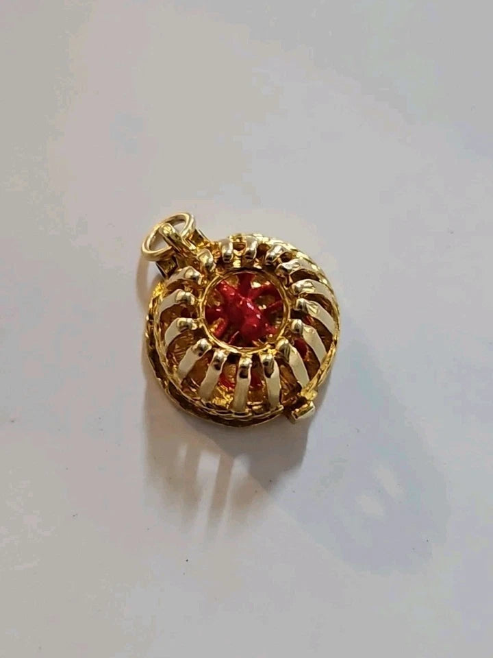 9ct Yellow Gold Opening Lobster Pot Cage Charm